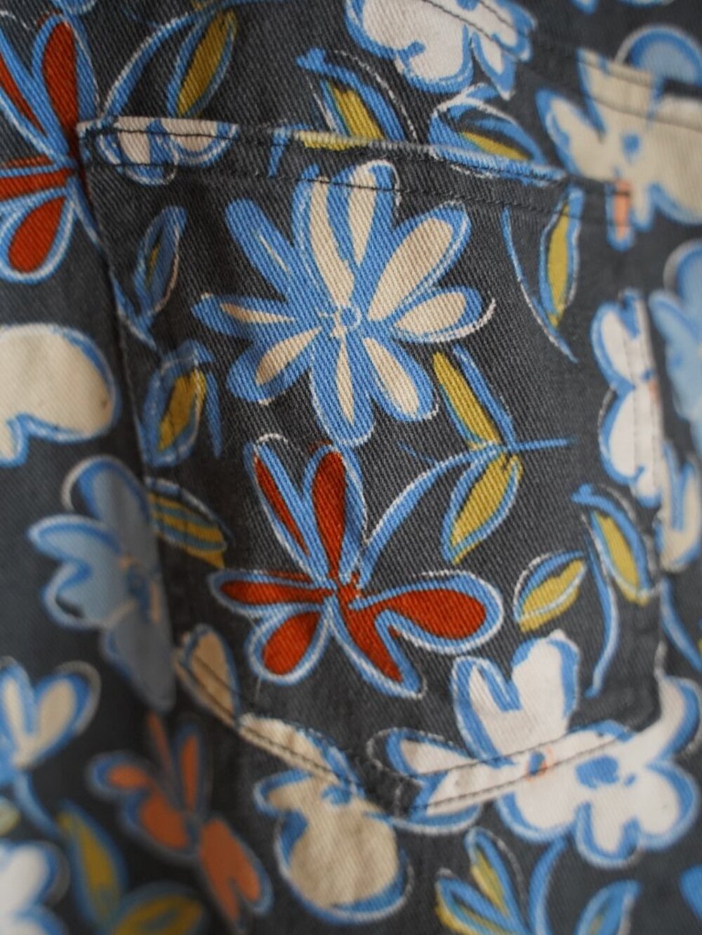 Originality Women’s Floral Print Pants 100% Cotton Multicolored - Picture 11 of 14